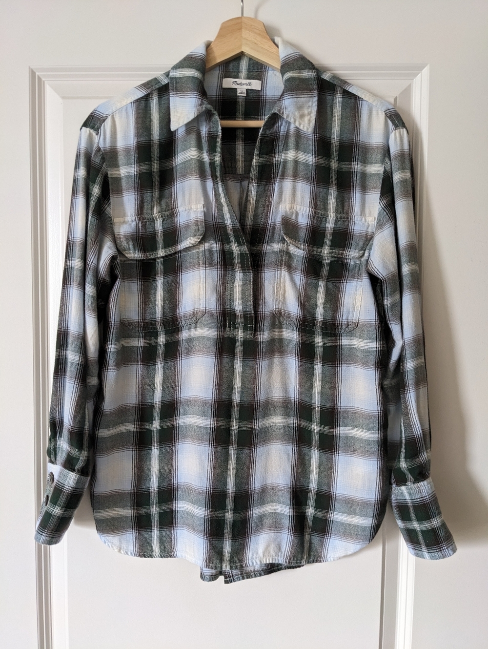 Madewell Oversized Flannel Blouse